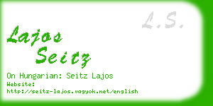 lajos seitz business card